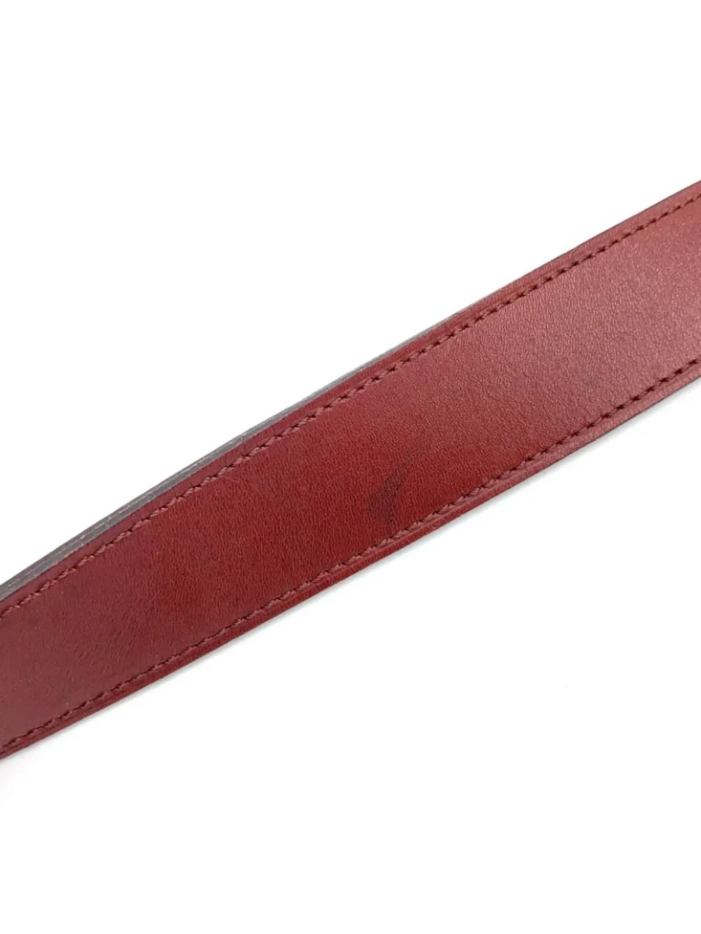 Cartier Must de D Buckle Leather Bordeaux Belt Gold